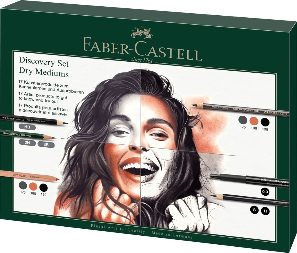 SET ARTA DISCOVERY DESEN USCAT 17 PIESE FABER-CASTELL SET ARTA DISCOVERY DESEN USCAT 17 PIESE FABER-CASTELL